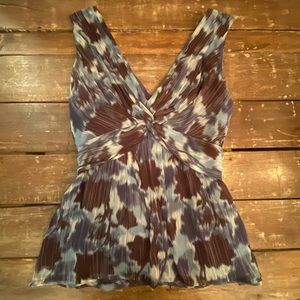 BCBG MaxAzria Sleeveless Wrap Blouse